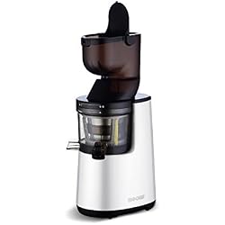 Extracteur de Jus BioChef Atlas Whole Slow Juicer - extracteur lent de jus ÃƒÂ  froid, grande ouverture. Pour FRUITS ENTIERS! (Blanc) by BioChef