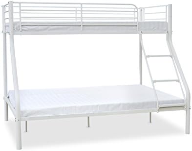 Slumber World Triple Sleeper |Single 3FT over Double 4FT6 bunk bed| Frame Only (White)