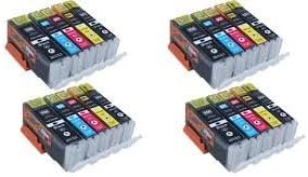 20 Canon Compatible Printer Ink Cartridges WITH CHIP for Canon CLI-551XL/ PGI-550XL Compatible Ink Cartridges for Canon Pixma MG5450 MG5550 MG6350 MG6450 MX725 MX925 IP7150 iP7250 Printers