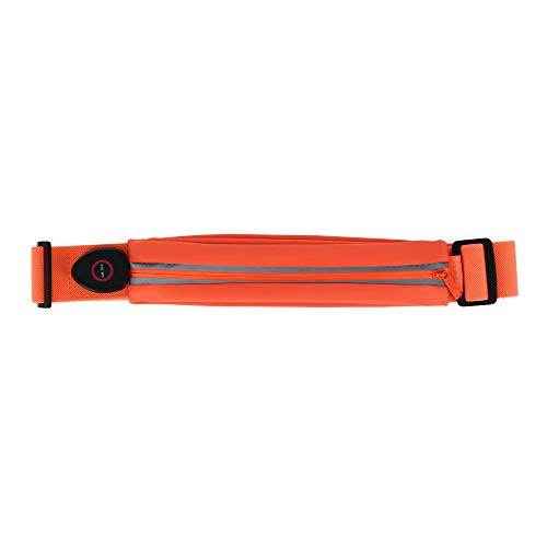 fitzip Illuminating cintura Pack, LED, Por fitkicks (naranja)