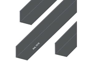 TECHNOCUT Aluminium Winkel Aluwinkel Alu Winkelprofil Anthrazit Pulverbeschichtet RAL 7016 (15x15x2 mm - 1000 mm)