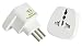 Produktbild FiveSeasonStuff 1 x Reisestecker / Reiseadapter / Travel Plug / Adapter aus Deutschland / Europa Schutzkontakt Reiseadapter für Italien, Chile, Kuba, El Salvador, Äthiopien, Libyen, Malediven, Syrien, Tunesien, Uruguay..Typ L (Weiß)