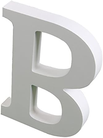 Xuanle Large White Wooden Letters Crafts Home Office Wall Wedding Party Birthday Decorations(Hight:15cm/6")