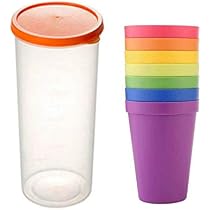 11 Gobelets Plastique Colorés - 260ml - Empilables Et Réutilisables - Arc-en-Ciel