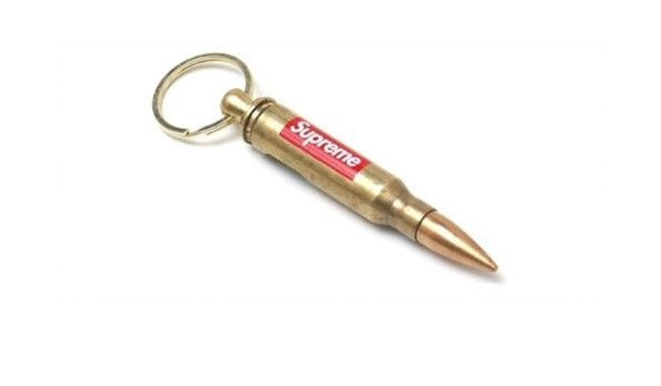 supreme bullet keychain