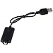 Produktbild Ladekabel, Ladegerät für eGo, eGo-T, eGo-Twist, eVod E-Zigarette / Shisha Typ 2, 4,2V