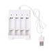 Produktbild WEISHAZI 1,2 V Universal Smart 4-Slot AA/AAA Akku Ladegerät Adapter USB Stecker