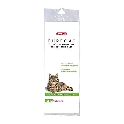 Zolux Pure Cat Set de 12 Sacs de Protection pour Chat Taille M