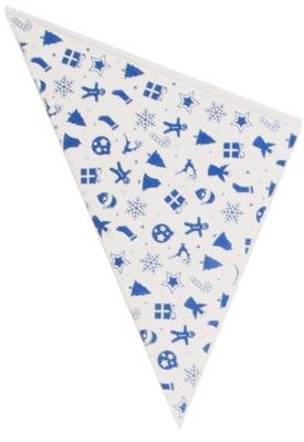 der-verpackungs-profi 1000 Spitztüten 19cm für 125g mit Motiv Weihnachten Papiertüten Tüten für Süssigkeiten (blau)