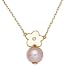 Produktbild Miore Damen-Collier 18 Karat (750) Gelbgold Blume Swasser-Zuchtperle Ros ca.9mm und Brillant 41cm AG0168PLN