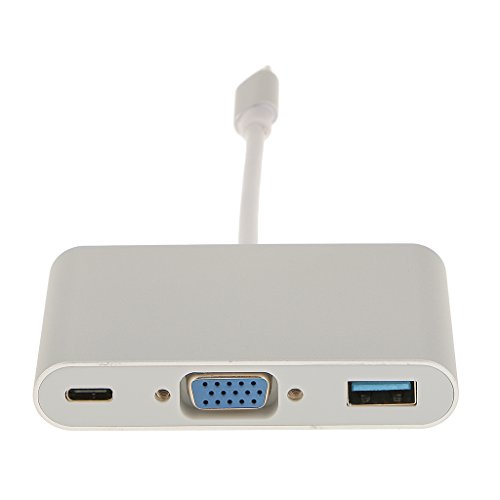 Generic Usb 3.1 Typ C Vga USB 3.0 Buchse AV-Adapterkabel Konverter Silber - 2