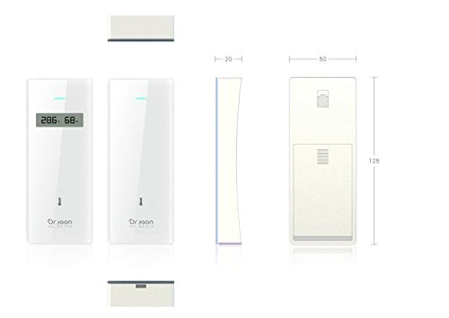Oregon Scientific bthgn129 Home Temperatur und Luftfeuchtigkeit Sensor mit Barometer – Schwarz - 3
