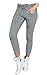 Price comparison product image Hippolo Women's Skinny Ripped High Waist Stretch Pencil Pants(Gray) (M)