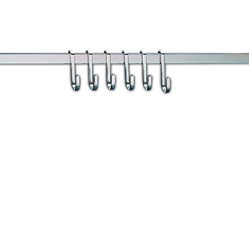 Kela 19634 Haken für Hängevorrichtung in der Küche, 6 Stück, Verchromtes Metall, S-Haken Prisma - 2
