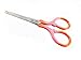 ARSUK Multi Purpose Embroidery Cross Stitch Small Fancy Pink & Orange Scissor Shape Needlework Scissors 10.5 cm Steel for Sewing Tailoring Home Craft Tools Premium Grade Stork Embroidery Scissors