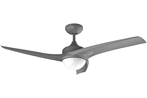 ‎CECOTEC Cecotec Deckenventilator EnergySilence Aero 470. 55 W, Fernbedienung, 106 cm Durchmesser, 3 Klingen, 3 Geschwindigkeiten, schwarze Winterfunktion (Durchmesser 132 cm, Grau)