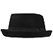 Hawkins Herren Pork Pie-Hut schwarz schwarz Einheitsgröße Gr. M/L-59 cm, schwarz