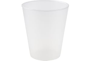 TRAINEANDO Pack de Vasos Anchos para Cubatas de Plástico Reutilizable - 480 ml - Transparente y Resistente - Vasos Irrompibles y Reciclables para Fiestas, Eventos y Celebraciones (50 VASOS)