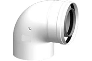 Codo coaxial 60-100 MH de Cabel para calderas de condensación - a 87º