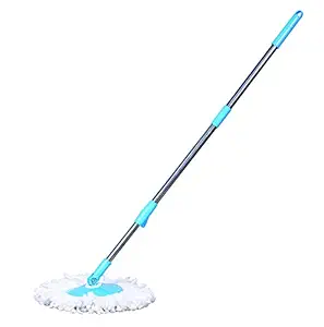 Esquire 360? Bucket Spin Mop Stick (Blue) with Microfiber Refill