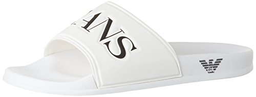 Armani Jeans 9350977P440, Mocasines para Hombre, Blanco (Bianco), 43 EU