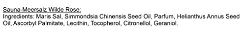 Sauna Salz Wilde Rose Meersalz mit Jojobaöl, Körperpeeling 400g - 3