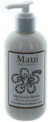 Maui Organics Intense Moisture and After Sun Lotion, Big Island Vanilla, 8.5 Ounce by Maui Organics