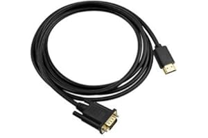Duttek HDMI to VGA Adapter Cable Gold Plated 1080P Active HDMI Digital to VGA Analog Video Adapter Converter Cable For Desktop, Monitor, Projector, HDTV, Chromebook, Raspberry Pi, Roku(1M/3.3FT)