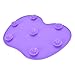 JETTINGBUY Makeup Brush Cleaning Mat Cosmetic Brush Cleaner Pad Silicone Washing Tool Scrubber Suction Cup,Purple
