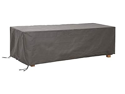 Perel Garden oct180 Housse de Protection pour Table de Jardin de Maximum 180 cm, Anthracite, 185 x 105 x 75 cm