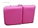 FoxHunter Deluxe Portable Lightweight Massage Table Beauty Couch Therapy Bed Folded 3 Section Aluminium Frame Pink with Headrest Armsupport Free Cover and Carrying Bag