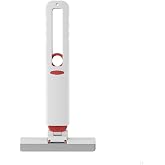 Sıkmalı Mini Mop, Beyaz ve Kırmızı, Kompakt Temizlik Aparatı, Cam Fayans Tezgah Banyo i&ccedil;in, Tek Elle Kullanım, Ergonomik Tasa