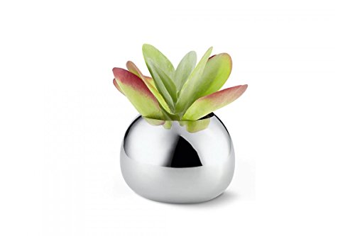 Philippi 202005 Bella Vase – Blumenvase – L – Edelstahl poliert Höhe 15 cm Ø 21 cm - 2