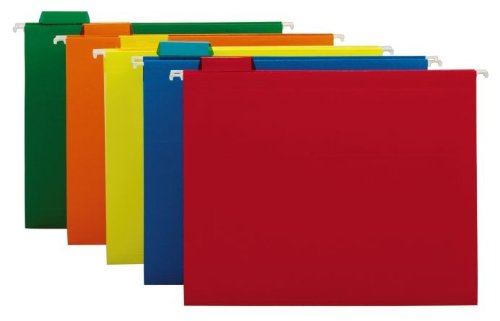 Globe Weis Colored Hanging Letter-Size Folders (75059)