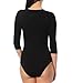 Price comparison product image Doreanse Basic Bodysuit with 3/4-length Sleeves Black Size XL