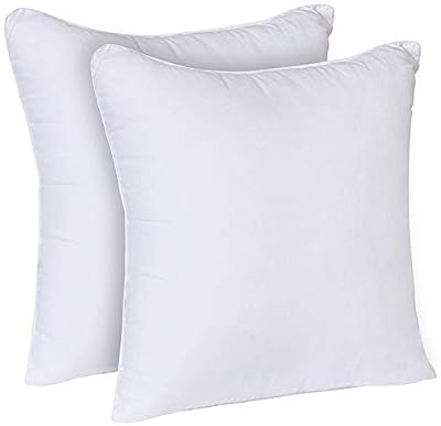 Utopia Bedding Oreillers (Blanc, Lot de 2) - Oreillers de Lit Doux - Enveloppe Poly Coton - Coussins (60 x 60 cm | 24" x 24")
