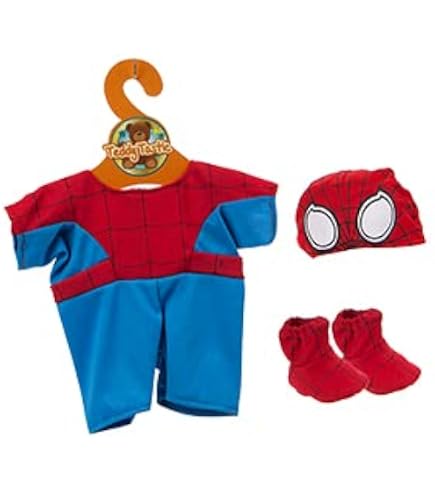 Splodge Teddy Parties – Costume Spider Bear Pour Ours 20-25 Cm – Vêtement Peluche