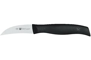 Zwilling Twin Grip - Cuchillo pelador, Hoja endurecida al frío Friodur, Acero Inoxidable, Mango sintético, 60 milímetros, Color Negro