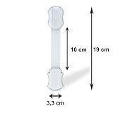 Kindersicherung für Schrank, Schublade, Fenster, Tür – weiß – 10 Stück – Selbstklebend - 3