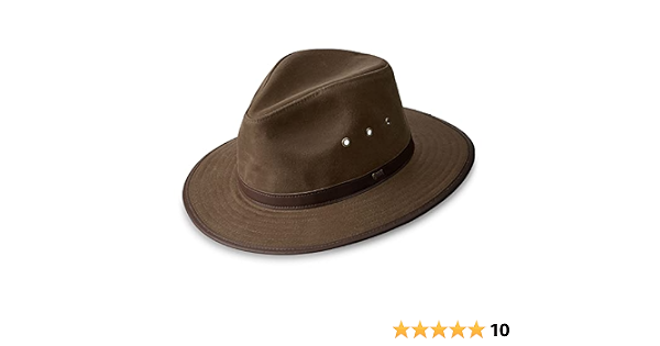 Orvis Oilcloth Hat, Tan, Large : Amazon 