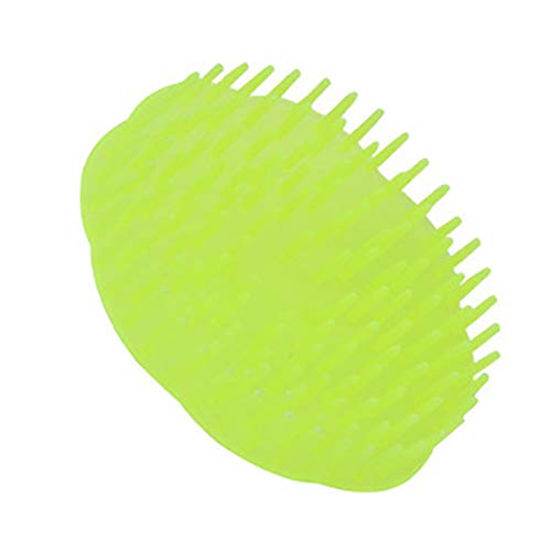 Preisvergleich Produktbild NaiCasy Pet Badebürste Blume rund geformte Hundemassagebürste Qualitätsbadezimmer Schönheit Kamm Bürste Chihuahua Spielzeug Katze Pinsel Pelz Haarbürsten (Grün) Kleine Waren für Haustiere