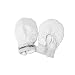 Award Winning My First Gummee Glove Anti Scratch Teething Mittens - White - Suitable From Birth