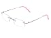Produktbild DEDING Titan randlose Brille (Rosa)