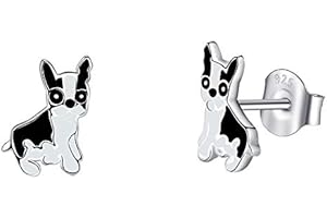 Gold Gala Pendientes pequeños de Plata de ley 925 para Mujeres y Niña