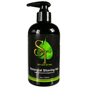 Botanical Shaving Gel, sandalwood & peppermint, 240 ml