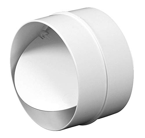 100mm No Retorno Tubo Conexión PVC Blanco Redondo Reja