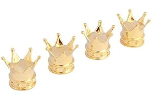 TOMALL Gold Stem Tappi valvole per pneumatici per carter Coperchio antipolvere con valvola pneumatica