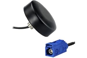 UniteCom GPS de Alta Ganancia GLONASS Galileo Puck Antena al Aire Libre Vehículo de navegación Vehículo Camión Barco Caravana Camper Van Satnav Cable de 3 Metros Externa Impermeable Conector FAKRA C