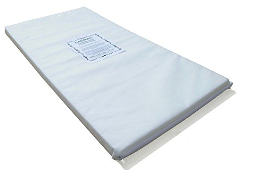LAURA 119x59cm Baby Travel Cot Mattress PLUS 100% High Quality Combed Jersey Cotton Fitted Travel Cot Sheet : BOTH Are British Made