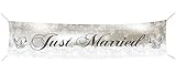 banner Tolle Idee zur Hochzeit Banner Just married , ca. 60x300 cm